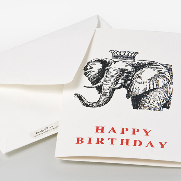 Geburtstagskarte "Elefant"